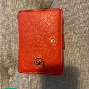 Michael kors, wallet ,documenti,new red leather